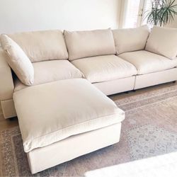 Cloud Sectional Custom Same Day Delivery With No Money Down No Credit Need And 0% Interest 