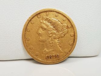 Collectible 1879 US Liberty Head $5 Gold Coin