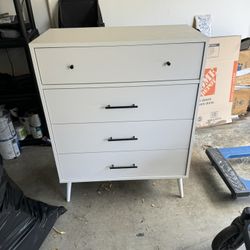 Modern Dresser And Two Nighstands