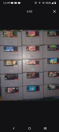 Super Nintendo games  SHOOT OFFERS!!