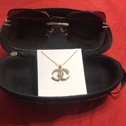 Sunglasses Included Necklace And Sunglass Case Package Deal!
