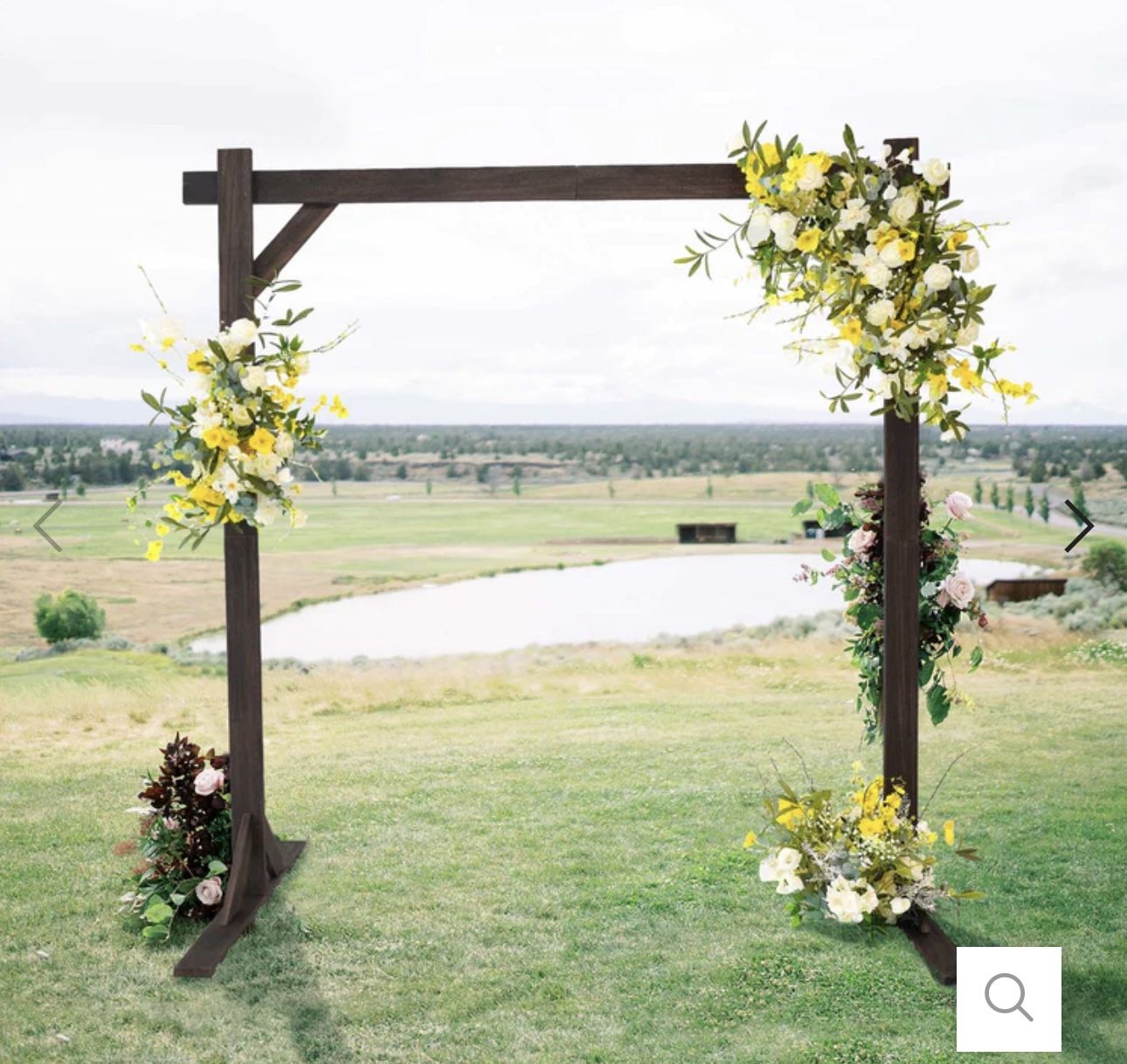 Wooden Square Frame Wedding Ceremony Backdrop Stand 