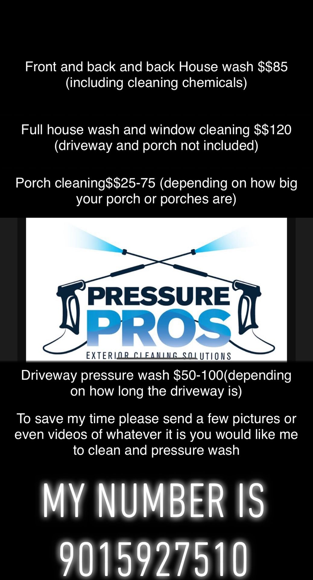 Home Exterior Pressure washing services