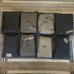 Fear of God Essentials Bundle 8 Pieces Hoodies & Sweatpants Black Limo Light Oat Dark Oat