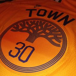 Stephen Curry #30 Gold Town Men Stitched Jersey New With Tags