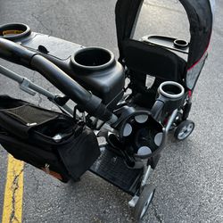 Double seat stroller