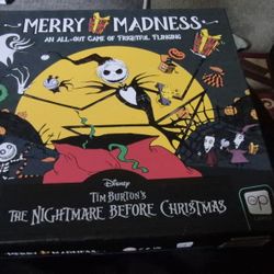 Merry Madness Nightmare Before Christmas Board Game 
