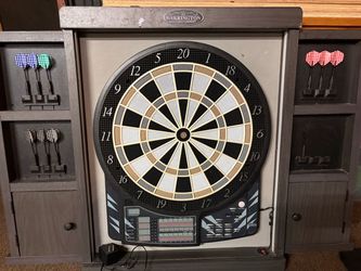 Barrington Electronic Dartboard Cabinet Set – $50