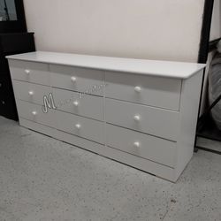 White Wide Bedroom Dresser!