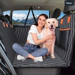 XL Back Seat Extender for Dogs-Supports 400lb,Waterproof Dog Car Seat Cover Hard