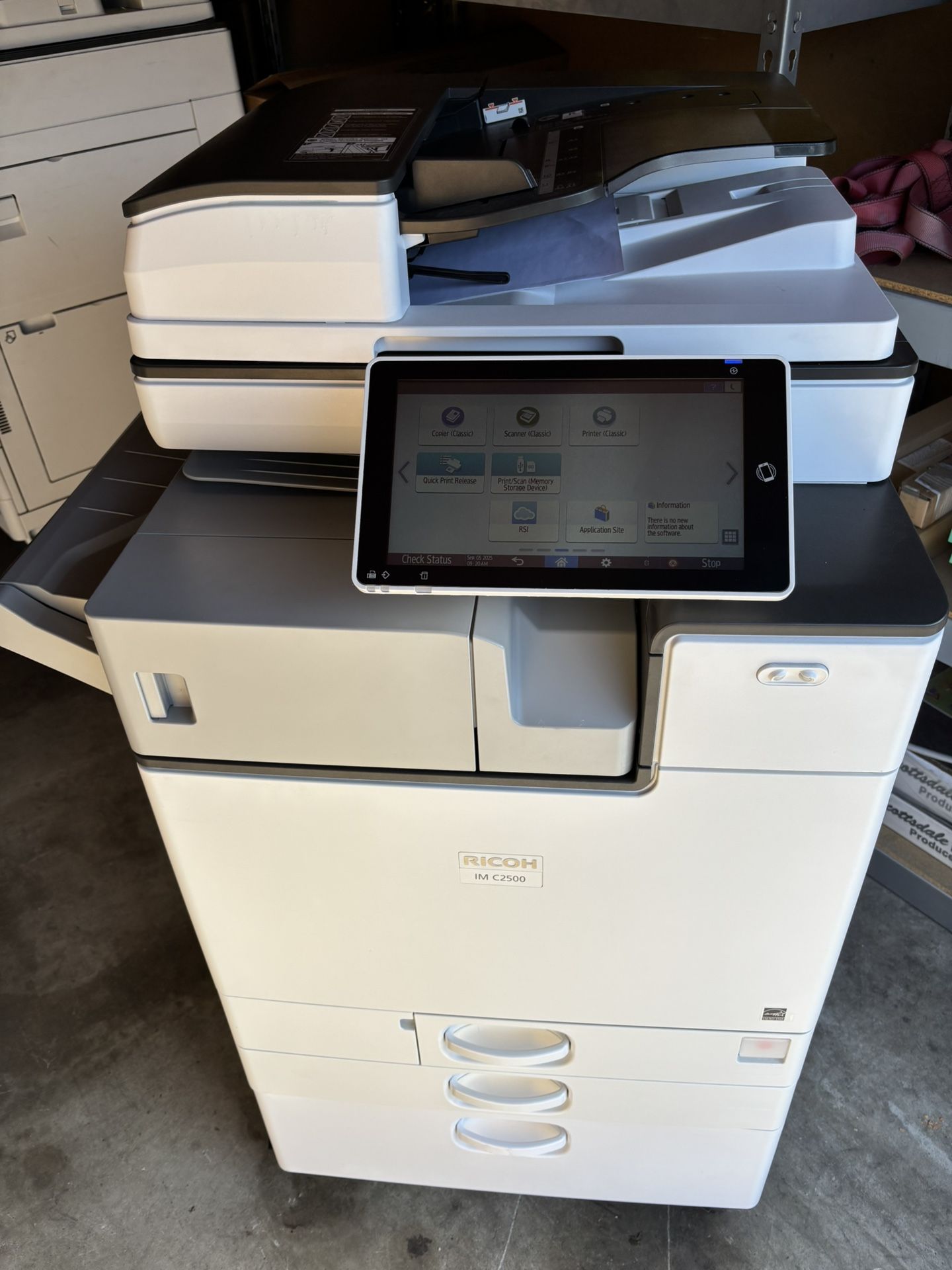 Ricoh IMC2500 Color Printer Copier Scanner Like New