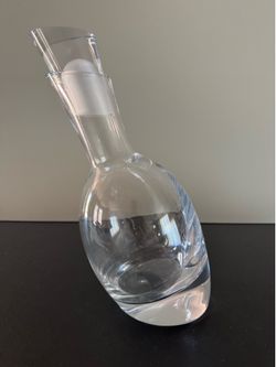 Nambe Tilt Crystal Decanter
