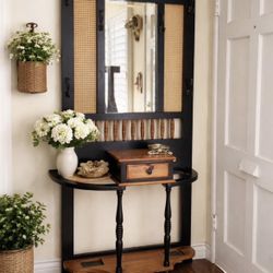 Vintage Wood Hall Tree