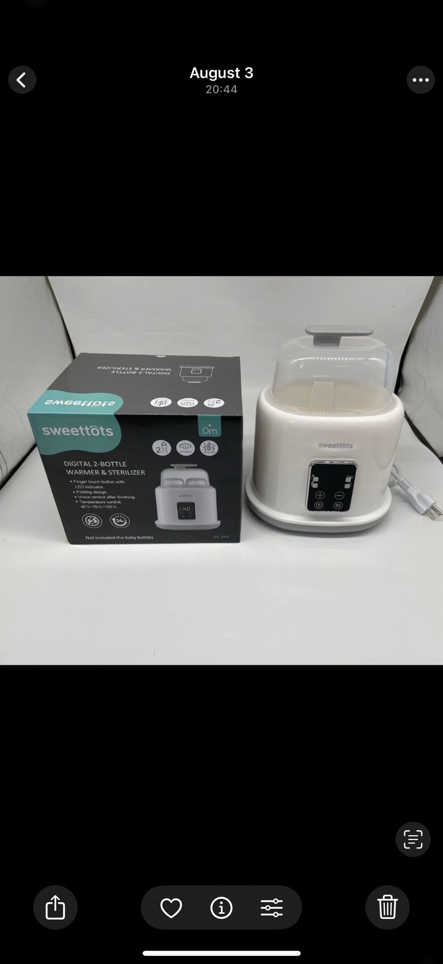 Baby Bottle Warmer/ Bottle Sanitizer