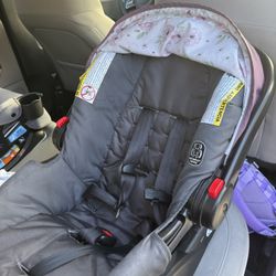 Car Seat With Base And Matching Stroller 