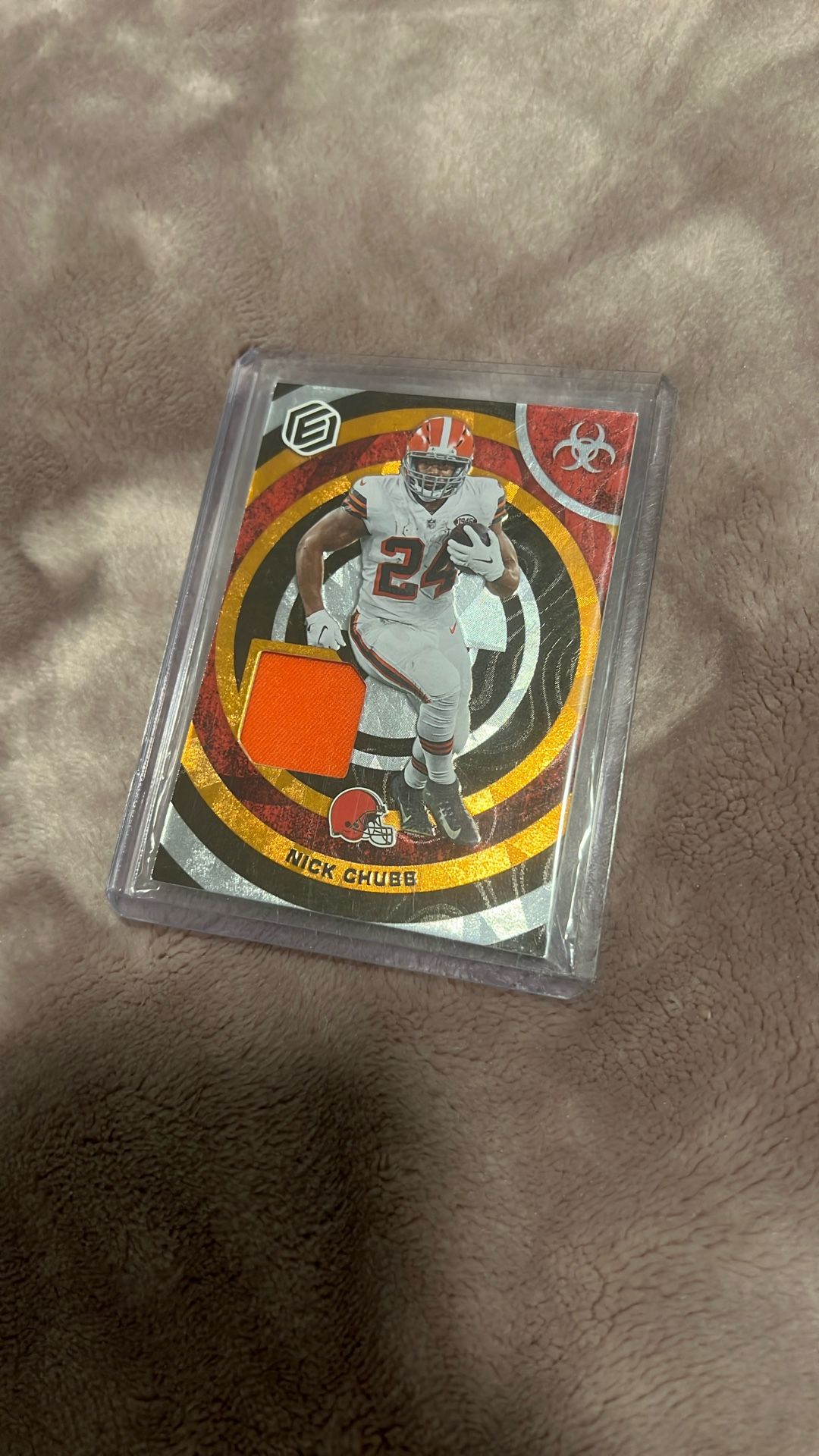2022 Panini Nick Chubb Critical Mass Patch /50
