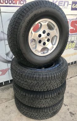 16 Inch Tires 265 75r16 Hankook All Terrain 16 Inch Wheels Chevy Silverado Tahoe For Sale In San Antonio Tx Offerup