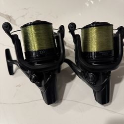 Daiwa Emblem 5000 Spinning Price Is Each Fishing Carp Reels. Like New. 