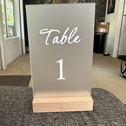 Table Numbers For wedding