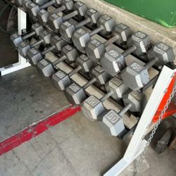 Dumbells And Rack 540lbs