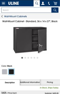 Metal cabinet wall mount