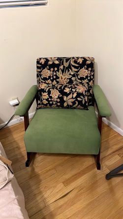 Green rocking chair