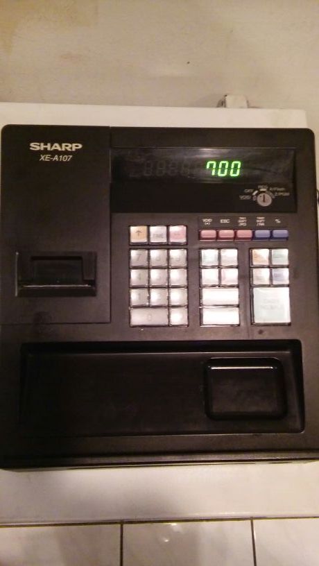Sharp XE-A107 Cash Register