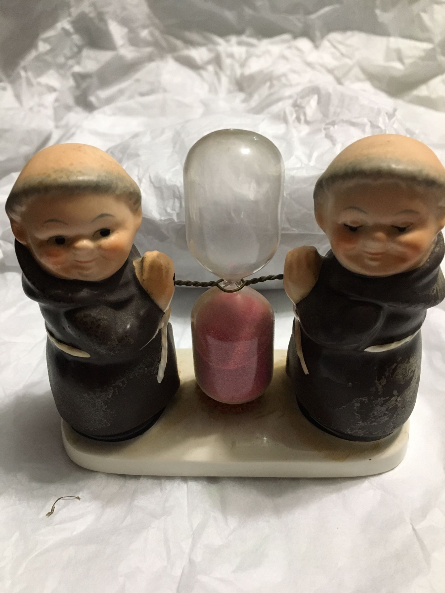 Vintage Goebel Double Friar Tuck Monk Egg Timer