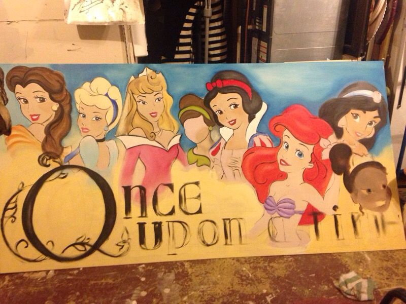 Disney princess picture board birthday for Sale in WA OfferUp