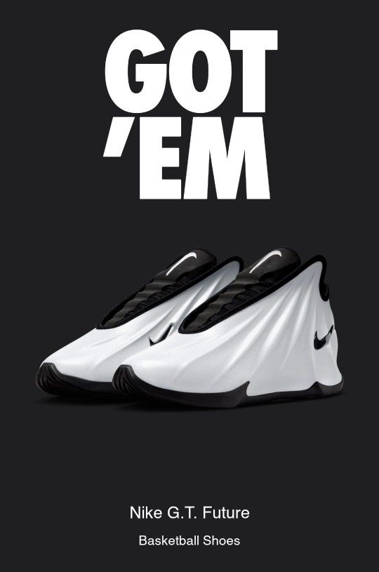 G.T. Future Metallic Silver Nike Men's size 10