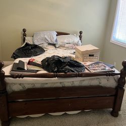 Queen bed frame $50