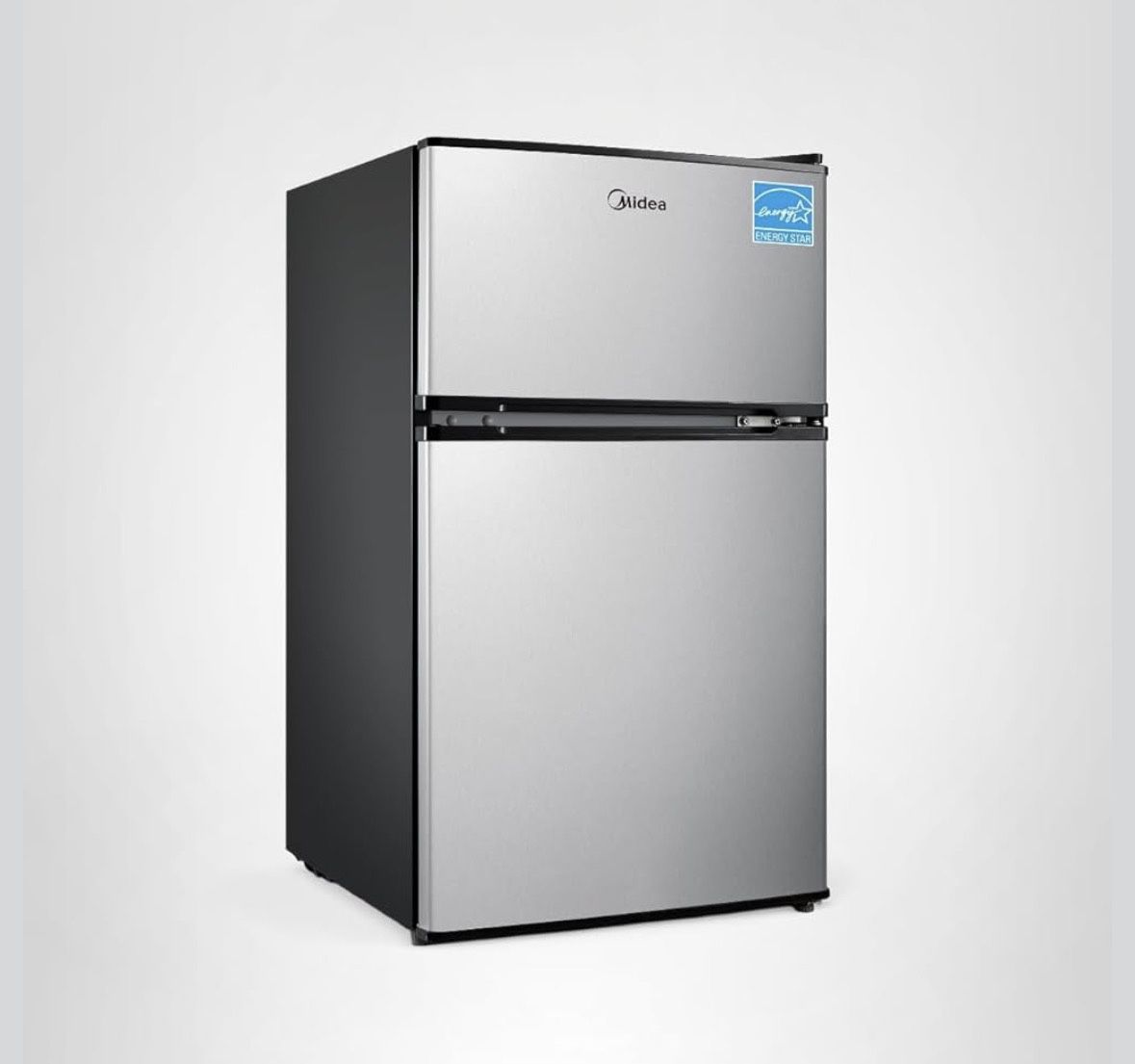 Stainless steel Midea mini-fridge  