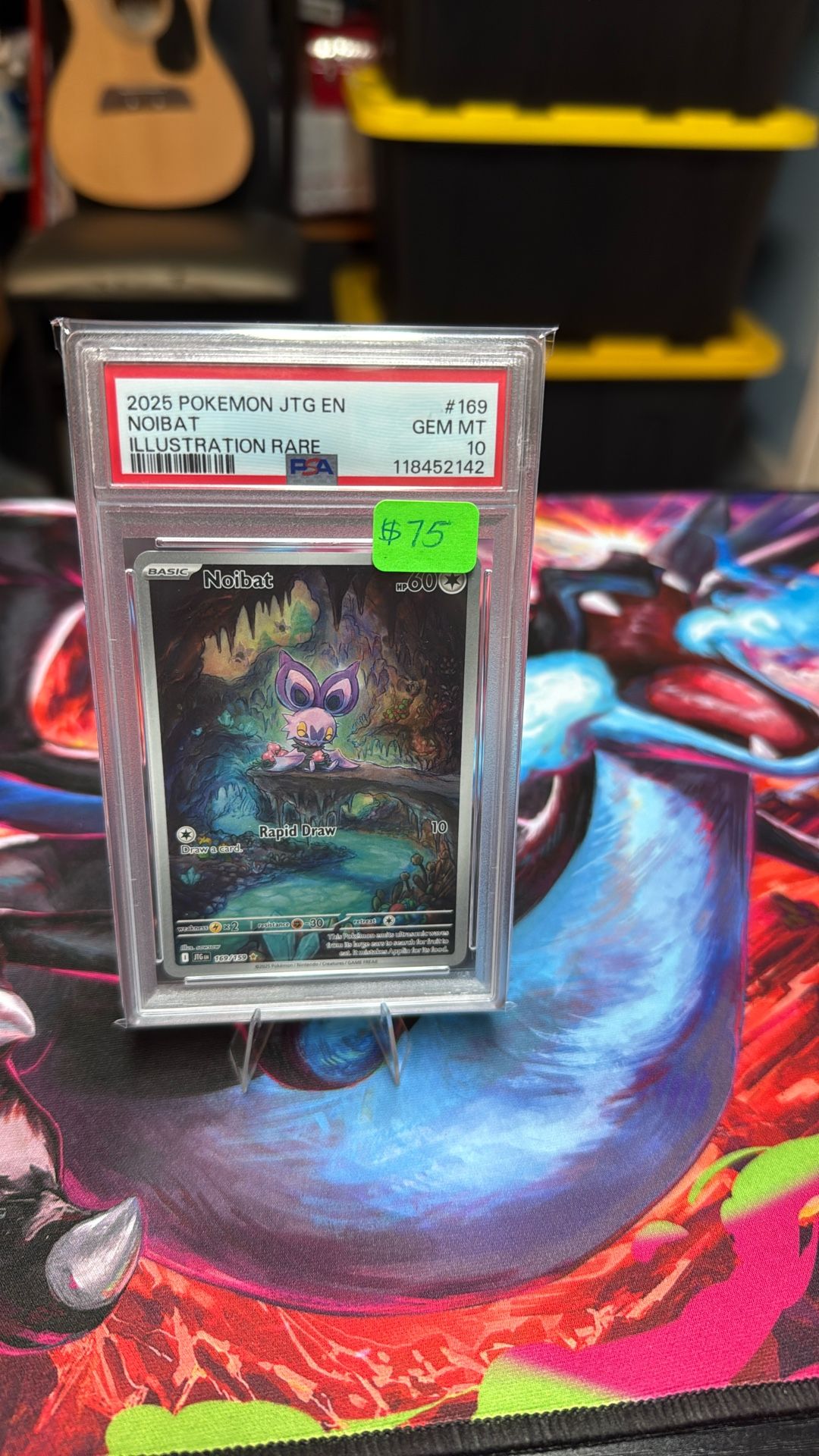 PSA 10 2025 POKEMON JTG EN NOIBAT ILLUSTRATION RARE
