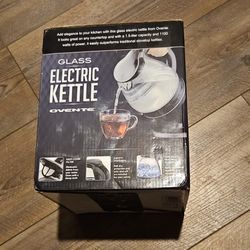 OVENTE Electric Kettle, 1.5L Borosilicate Glass Countertop Boiler for Coffee 