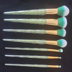 7pcs glitter makeup brushes
