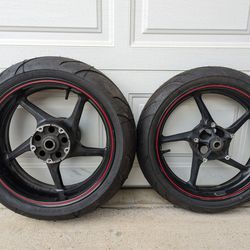 2007 2008 Yamaha R1 Motorcycle Wheels Rims With New Tires