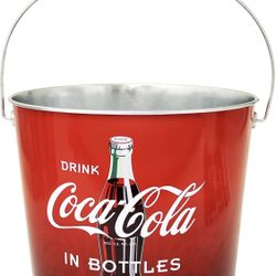 NEW The Tin Box Company Coca Cola Large Galvanized Beverage Bucket