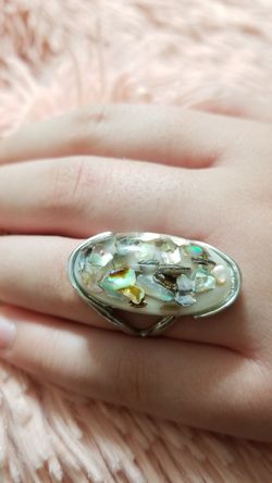 Mother pearl rings