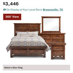 Bear Creek Storage Bedroom Set (King Bed)