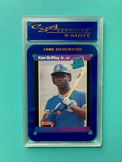 1989 Donruss Ken Griffey Jr. Rated Rookie Card CSA 9-Mint