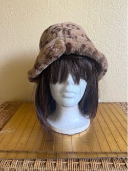 Monogram, faux fur hat