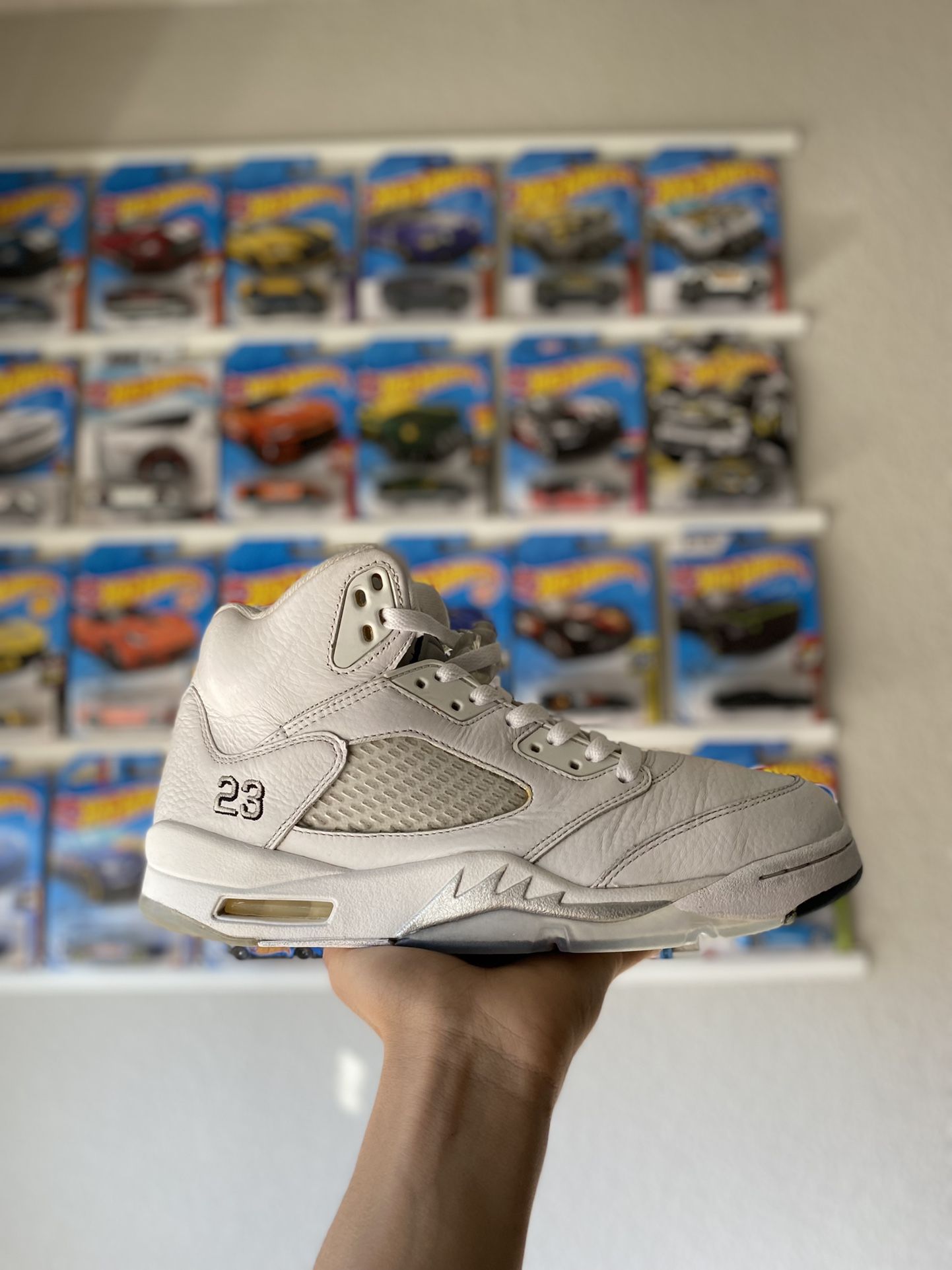 retro jordan 5 white