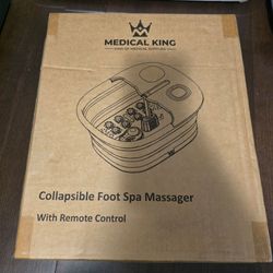 New Medical King Collapsible Foot Spa Massager with Remote Control