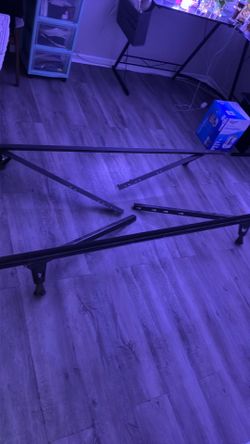 Adjustable H frame for queen/full box spring and mattress