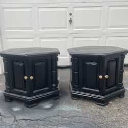 Black End Tables / Night Stands
