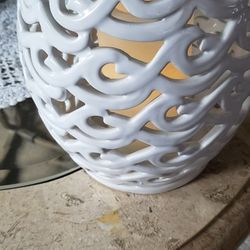 White Candle Holder 