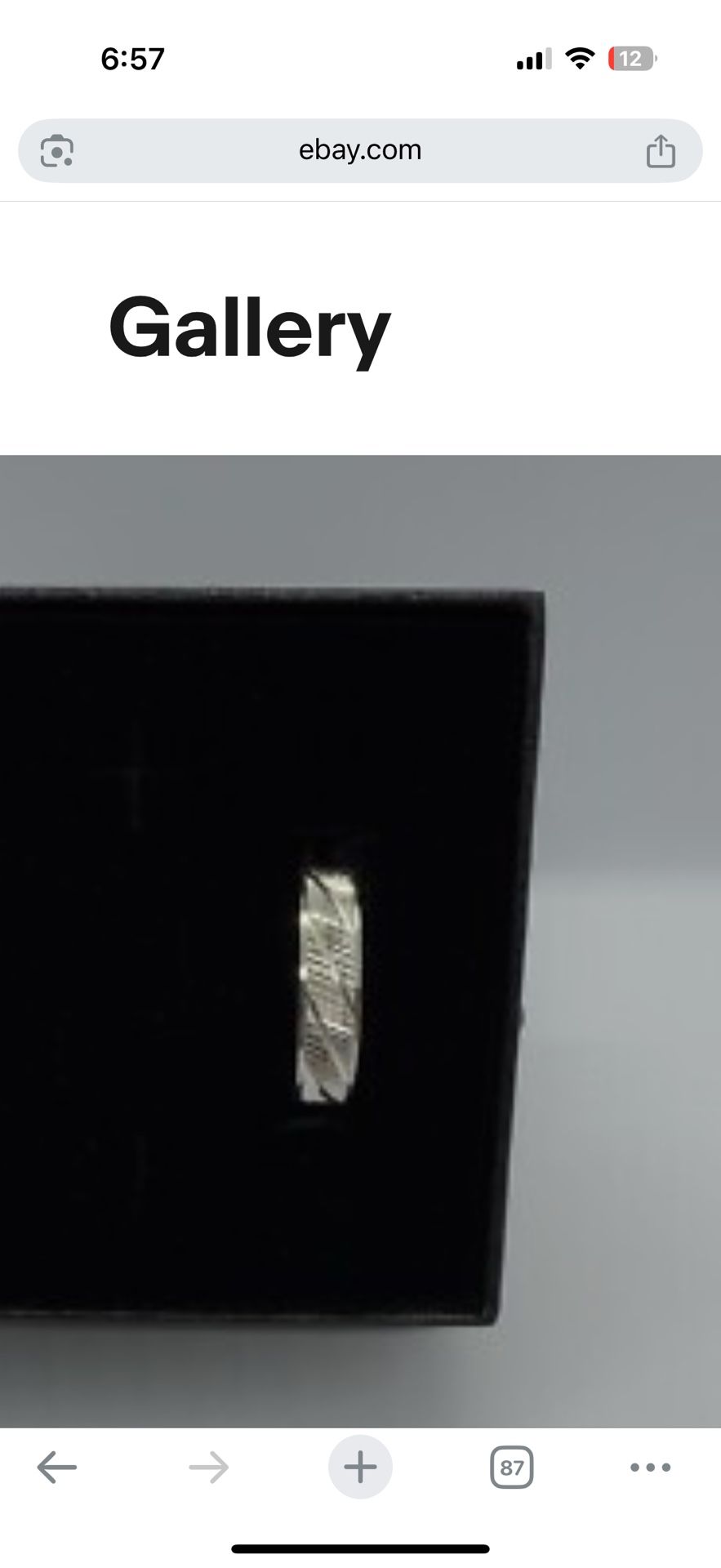 Silver Made In Italy 925 Size 7 Dimond Accent Ring