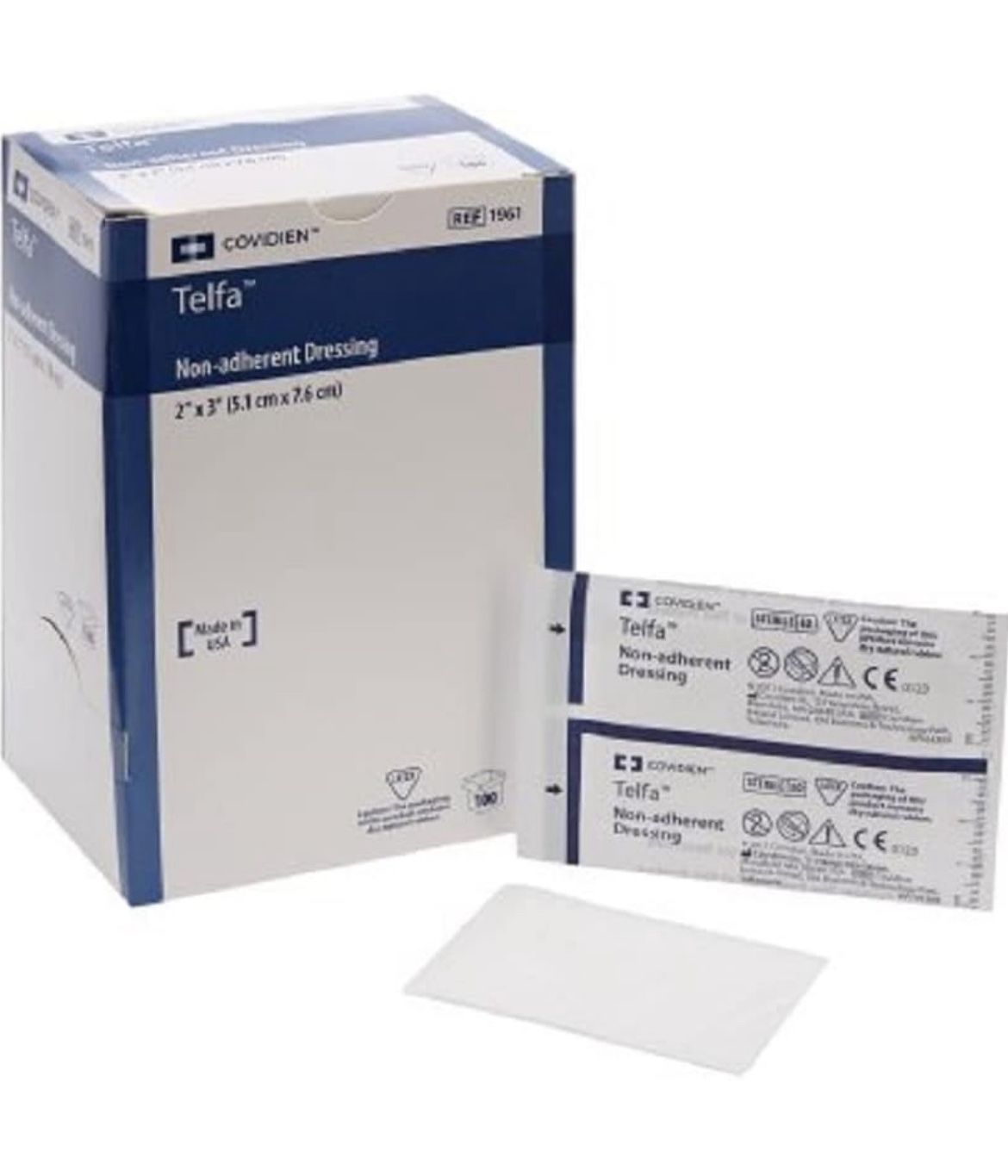 Lot of 103 Sterile Non-Adherent Dressing Pads — 98 COVIDIEN Telfa 1961 + 5 McKesson 16-4292— 2” X 3” Description: This listing is for a lot of 103 s