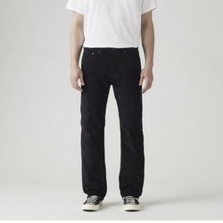 MENS BLACK LEVIS CORDUROY PANTS SIZE 31X32