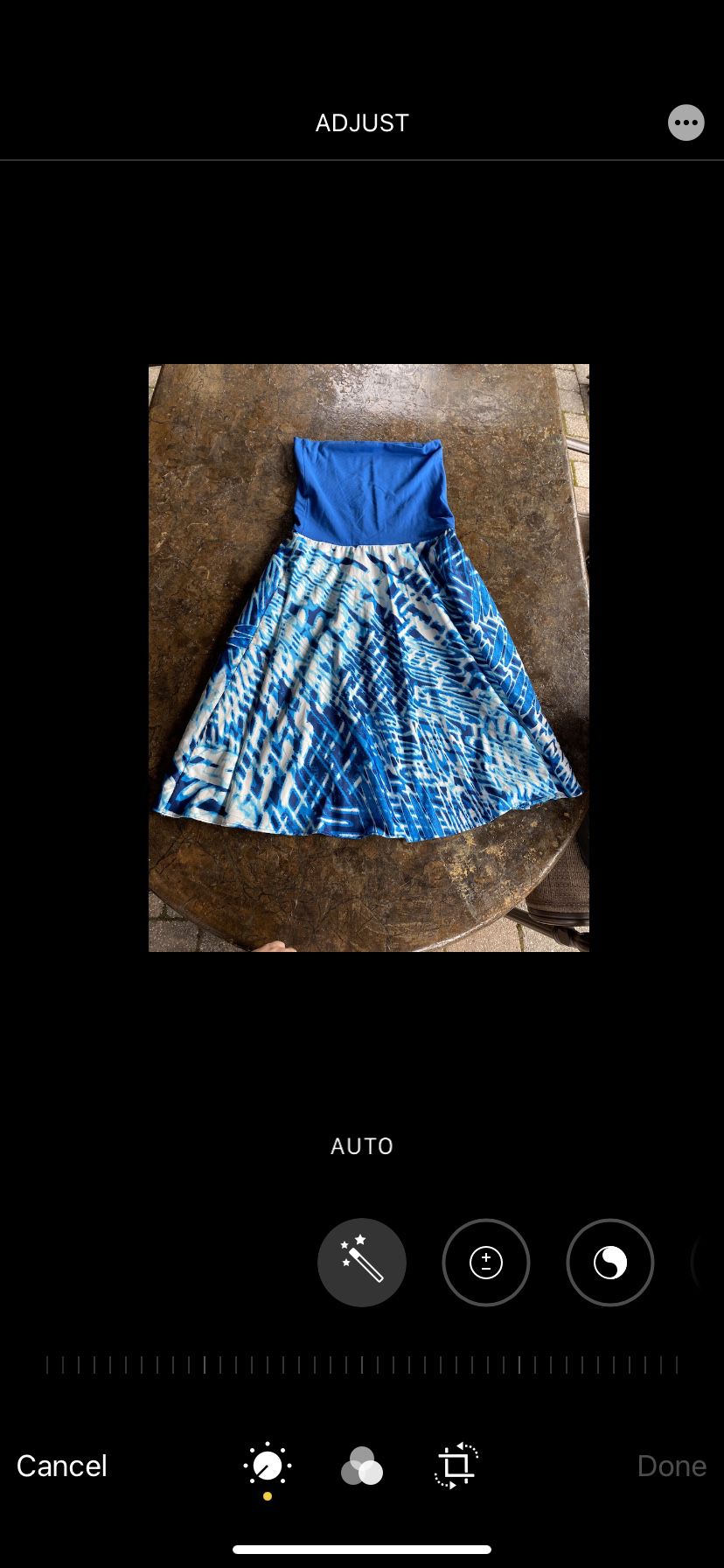 Large Women’s Blue White skirt dress Made in Turkey!  